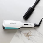 Remington Hair Straightener Shine Therapy Wide Styling Plates (Wide Plates, With Moroccan Argan Oil And Vitamin E, For Long, Thick Hair) S8550