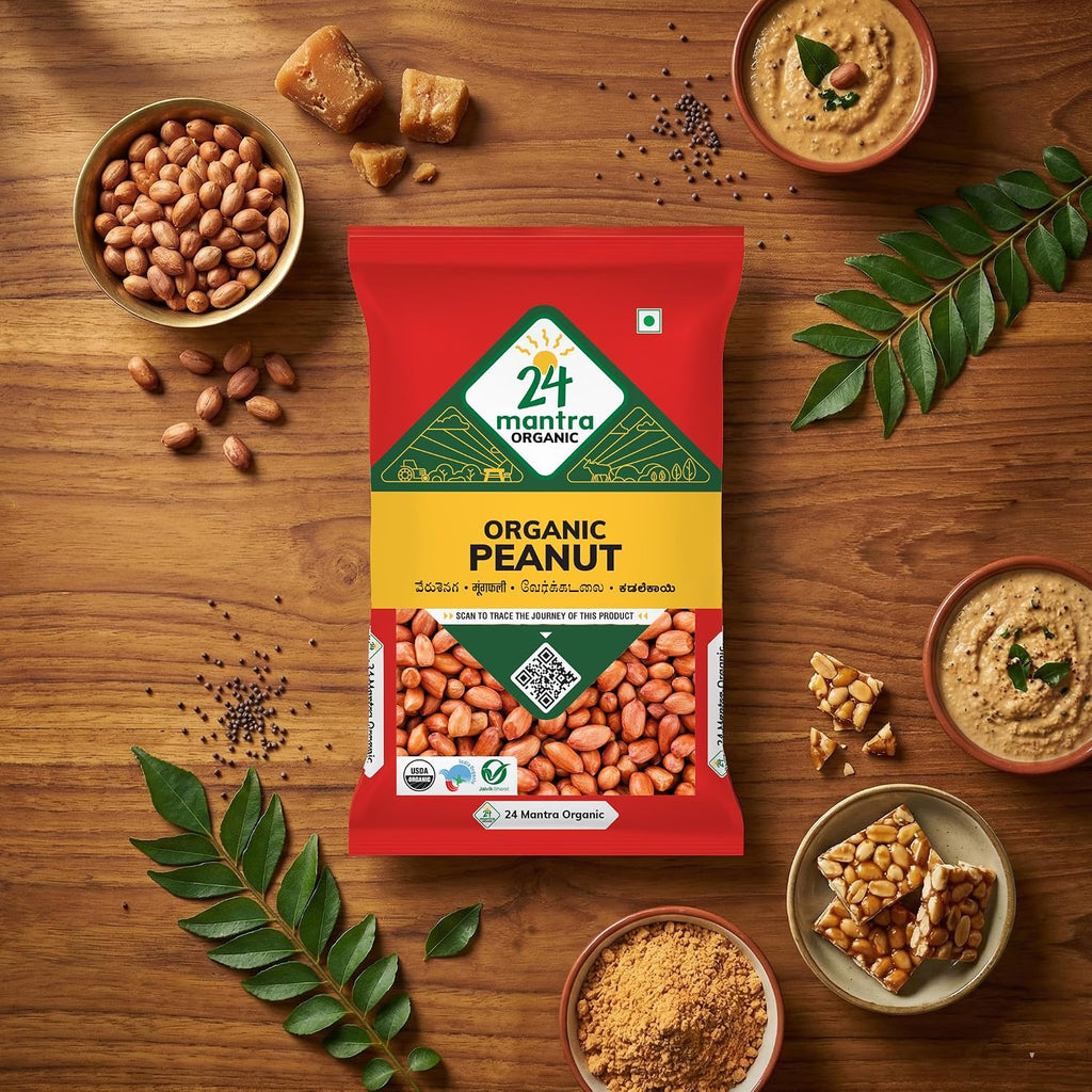 24 Mantra Organic Raw Peanut, 500g