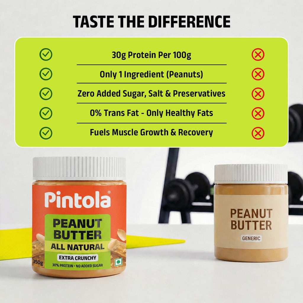 Pintola All Natural Peanut Butter Extra Crunchy 350g