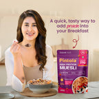 Pintola 25g High Protein Muesli, Fruit & Nut, 400g | Gluten-Free, Naturally Sweetened with Organic Jaggery & Dates, 22% Fruits, Nuts & Seeds, No Refined Sugar, Healthy Breakfast Cereal (Pack of 3)