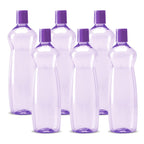 MILTON Pacific 1000 Water Bottle 1 Litre each, set of 12, Purple and Sky Blue I PET Food Grade I BPA Free, Leak Proof I Wide Mouth, Easy To Clean I Fridge Bottles for Home, Office, Gym