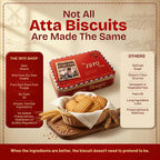The 1970 Shop 100% Atta Biscuit 400 gram