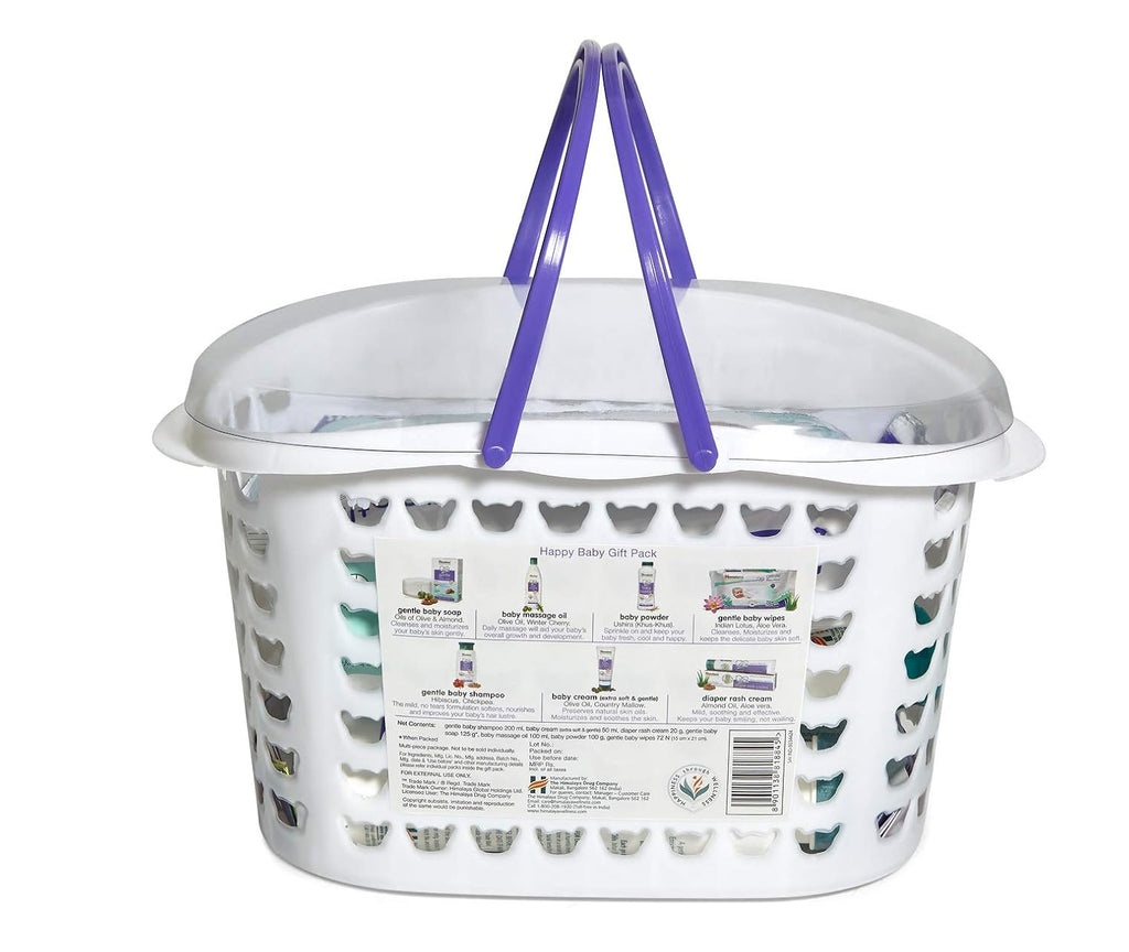 Himalaya Herbals Babycare Gift Pack&Babycare Gift Basket (White)