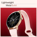 boAt Chrome Iris Fashion Smart Watch for Women - Elegant Ultra-Sleek Dial, Light-Weight Metal Body, 1.32" AMOLED Display, 1000 Nits, AOD, Female Wellness Tracking Watch for Woman (Rose Pink)