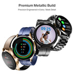 boAt Chrome Horizon, Premium Metal Body, Video Watch Faces, 1.51”(3.83cm) AMOLED Round Display, HRV & VO2 Max, Auto-Activity Detection, ASAP Charge, HRV Smartwatch for Men & Women (Midnight Black)