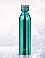 Milton Glitz 1000 Thermosteel Water Bottle 1 LTR, 24 Hr Hot and Cold I Leak Proof Lid, ISI Certified I Water Bottle for School, Office, Gym, Dark Blue