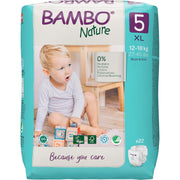 Bambo Nature Premium Baby Tape Diapers for Baby XL Size (12-18 Kgs), Super Absorbent, Breathable, Extra Soft, Dermatologically Tested, Hypoallergenic Nappies With Wetness Indicator, 22 Count