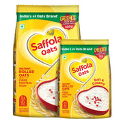 Saffola Oats, 1kg + 300g, 13g High Protein, 10g High Fibre | Instant Rolled Oats | Soft and Creamy | Helps manage weight