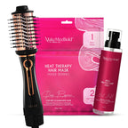 Urban Yog MakeMeeBold Styling & Care Combo | 3-in-1 Hot Air Brush + Heat Therapy Mask with Self-Heating Cap + Heat Protectant Spray 200ml | Dryer, Straightener, Volumizer | Repair, Frizz-Free, Smooth & Shiny | Gifts for Women