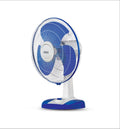 USHA Striker Plus Table Fan | 400mm Sweep | 2100 RPM High-Speed Air Delivery | 100% Copper Motor |Jerk-Free Uniform Oscillation |Aerodynamic Blade Design |Anti-Rust Protection | 2-Year Warranty |Blue