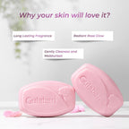 Dabur Gulabari Pure Rose Soap 150g (Pack of 4) | Moisturizing Bathing Soap for Radiant Glowing Skin & Body | Glycerine & Niacinamide | Long Lasting Fragrance | For Men & Women