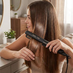 Wahl India WCHS6-1524 Argan Oil Infused Straightener; 3 Heat Settings- (180 ℃ – 200 ℃ – 220 ℃); Extra long Ceramic floating plate; LED temperature display, Black and Rose Gold