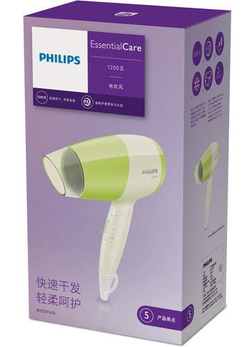Philips Essential Care BHC015 1200 Watts Hair Dryer, Green