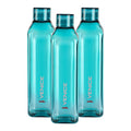 Cello Venice Plastic Water Bottle | Unbreakable and Hygienic | Perfect for staying hydrated at the school,college, work, gym and outdoor adventures Water Bottle | 1 Litre | Set of 3, Green