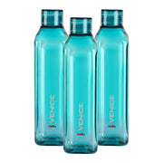 Cello Venice Plastic Water Bottle | Unbreakable and Hygienic | Perfect for staying hydrated at the school,college, work, gym and outdoor adventures Water Bottle | 1 Litre | Set of 3, Green