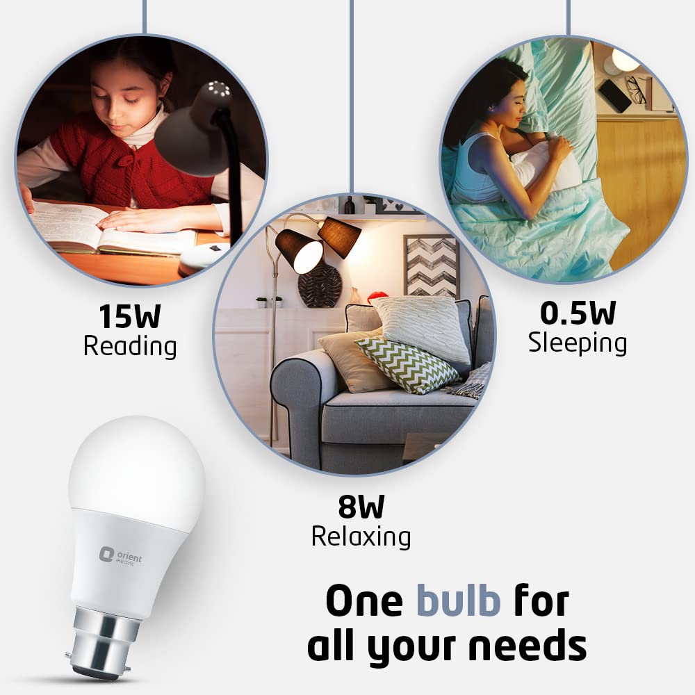 Orient Electric Multipurpose LED Bulb 15W, 6500K (Pack of 1)