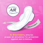 Bella Ultra Drai Sanitary Pads Women XL - 26pcs | Drai Topsheet | 28.5 Cm Long for Heavy Flow |Breathable | Lock Gel System | Green Edge System | Fast Absorption | Rash Free Period