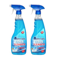 Hommies Glass & Surface Cleaner Spray 500ml x2 Pack | Streak-Free Shine, For Windows, Mirrors, Kitchen, Car, All-Purpose Multi Surface, No Residue