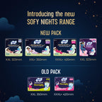 Sofy Women Anti Bacteria XXXL+ Sanitary Pads |Night Protection|Wider Hip Guard| Deep Absorption | Herbal Sheild | Hygiene & Herbs | XXXL+, Pack Of 15
