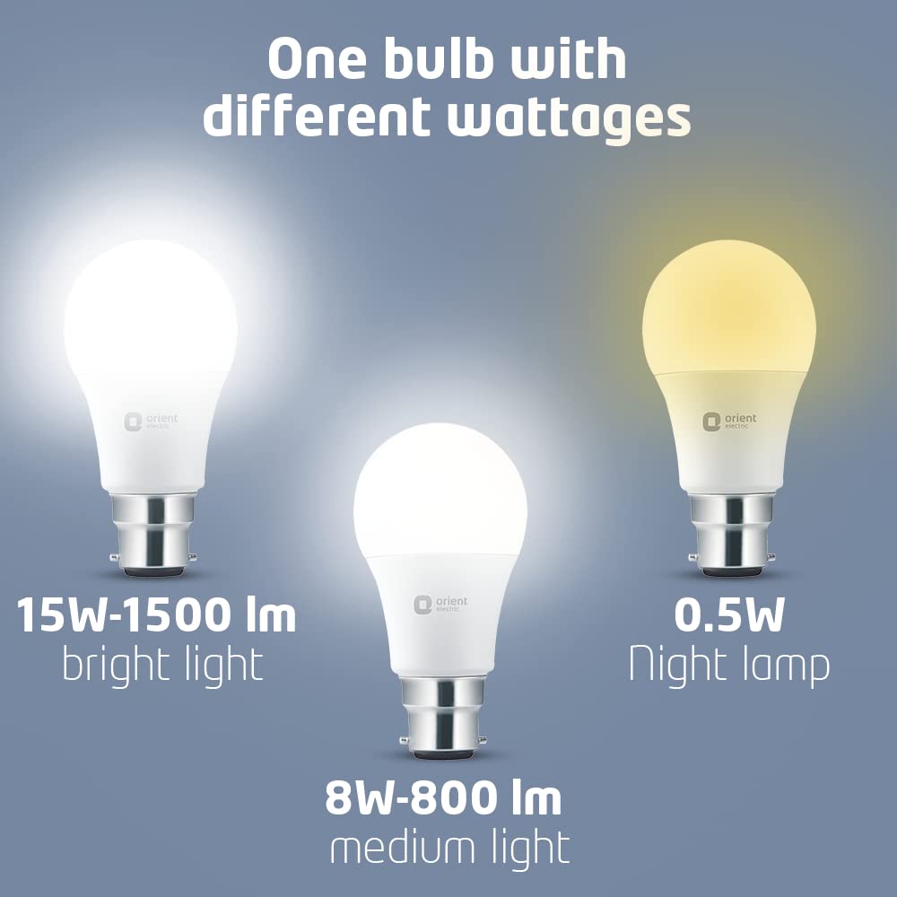 Orient Electric Multipurpose LED Bulb 15W, 6500K (Pack of 1)