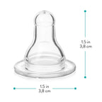 Silicone Newborn Bottle Teats | Soft & Flexible | Leak-Resistant | Suitable for All Feeding Bottles | Pack of 10