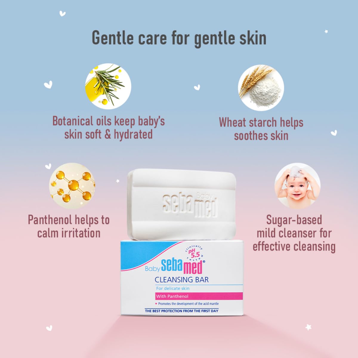 Sebamed Baby Cleansing Bar 150g|Ph 5.5