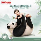 Huggies Naturemade Premium Ultra-thin Bamboo diapers Large 26pc,12hr lock