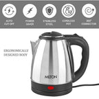 Milton Go Electro Stainless Steel Electric Kettle 1500+Flip Lid 350 Thermosteel Bottle, Super Fast Boiling with 3X Protection Kettle-Overheat, Dry Boil Protection, Leak Proof, Vacuum Insulated, Silver