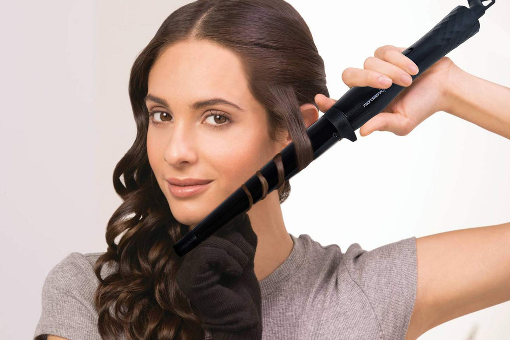 PROFESSIONAL FEEL Chopstick Curler; Ceramic Barrel; Fast Heat Up For Long-Lasting Maggie Curls For Short & Long Hair, Professional Curling Iron (Barrel Diameter: 25 Mm), Black