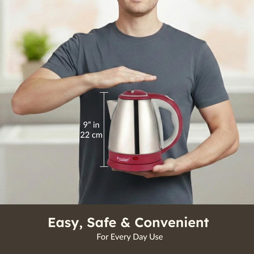 Prestige 1.5 Litre Kettle 1500-watts, Red