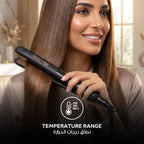 Wahl India WCHS6-1524 Argan Oil Infused Straightener; 3 Heat Settings- (180 ℃ – 200 ℃ – 220 ℃); Extra long Ceramic floating plate; LED temperature display, Black and Rose Gold