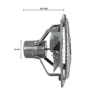 USHA Aeroclean Plus 300mm Exhaust Fan | Goodbye Oil and Dust Lacquer Coating | Double Ball Bearing For Longer Life | 100% Copper Motor | 2 Year Warranty | Grey Pack of 1