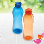 Cello Maxis PET Bottle Set, 1 Litre, Set of 6, Orange