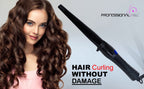 PROFESSIONAL FEEL Chopstick Curler; Ceramic Barrel; Fast Heat Up For Long-Lasting Maggie Curls For Short & Long Hair, Professional Curling Iron (Barrel Diameter: 25 Mm), Black