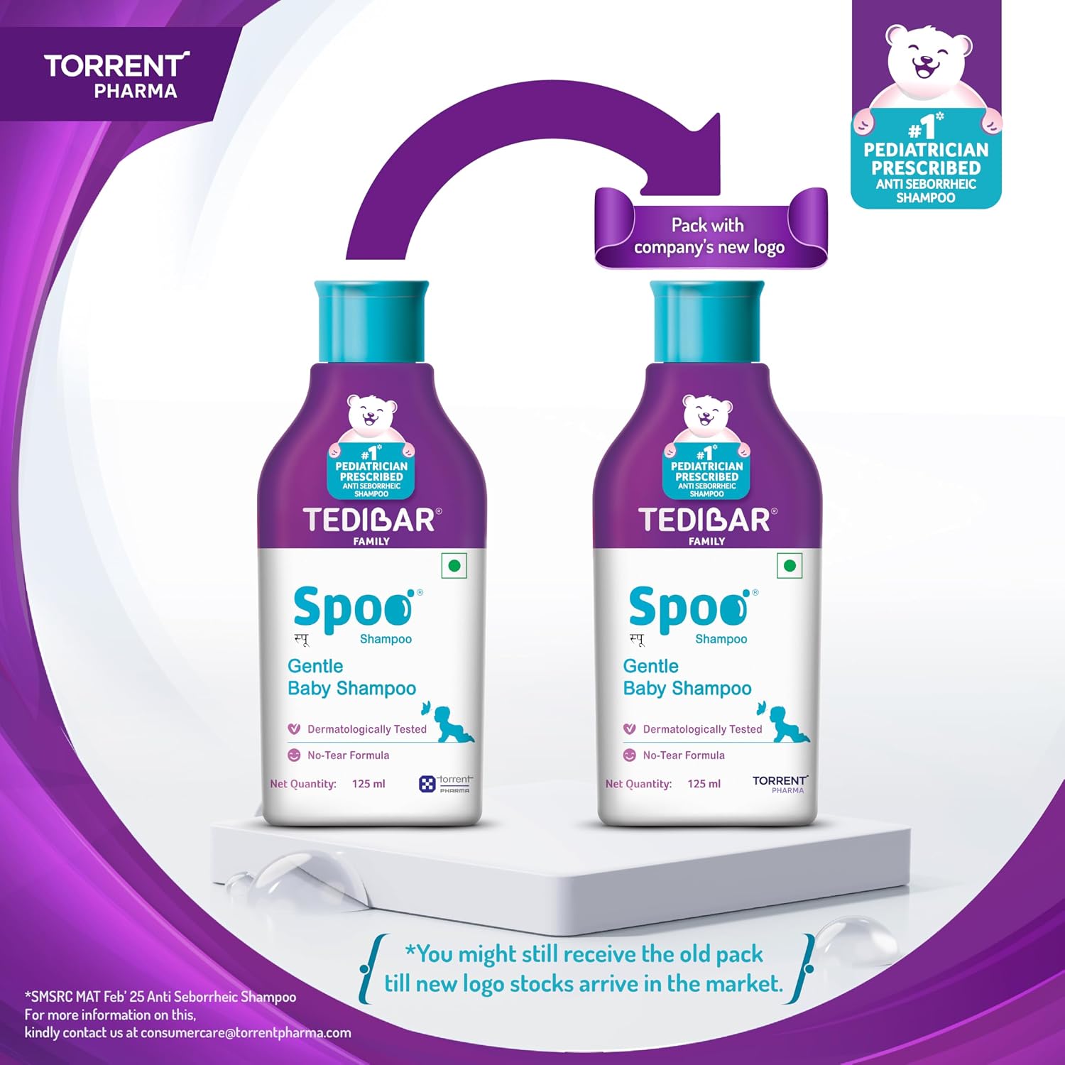 Spoo No-Tear Formula baby shampoo from Tedibar Family 125ml
