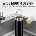 CELLO H2O Stainless Steel Water Bottle for Office & Daily Use 1000 ml, Black | Single Wall Freezer & Fridge Safe, Lightweight & Stylish Leakproof Rustproof Steel Water Bottle for School, Gym & Travel
