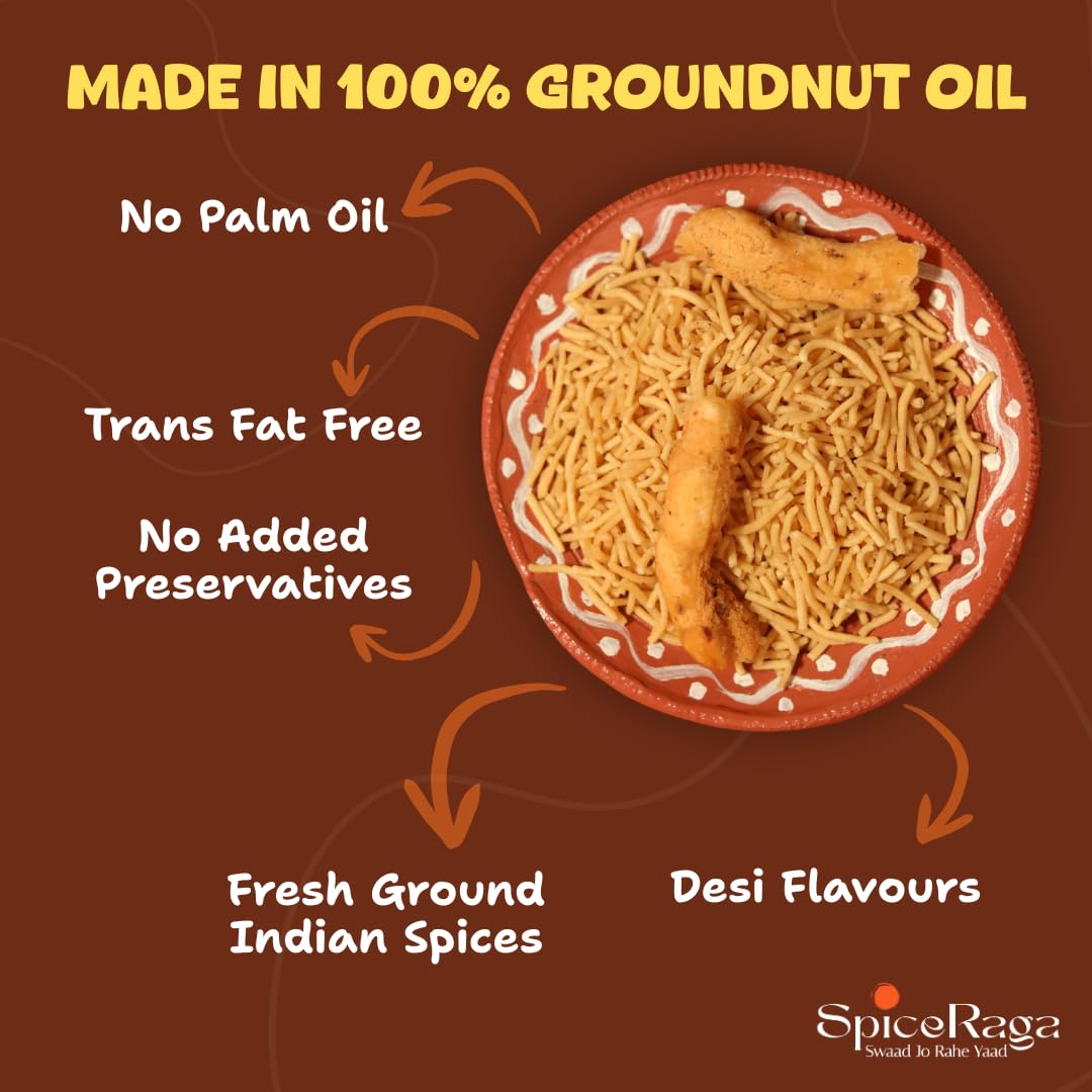 SpiceRaga | Bikaneri Bhujia 400 g (Pack of 2)