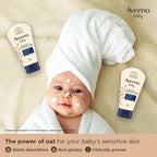 Aveeno Baby Soothing Relief Moisturizing Cream 100g & Daily Moisture Cleansing Bar 75g | Natural Oatmeal | Nourishing & Gentle Care for Dry, Sensitive Skin | Hypoallergenic | Recommended by US Pediatricians