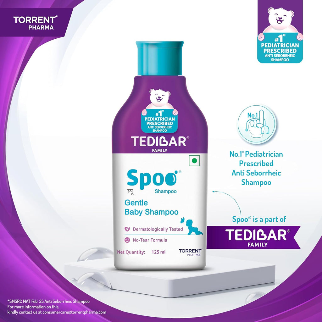 Spoo No-Tear Formula baby shampoo from Tedibar Family 125ml