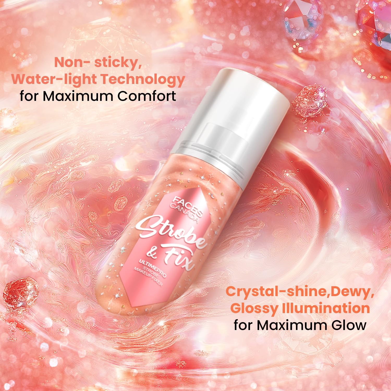 FACES CANADA Ultime Pro Strobe Makeup Fixer Mini - Rose Gold, 50 ml |