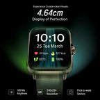 boAt Storm Infinity w/21 Days Extensive Battery Life, BT Calling, Huge 550mAh Battery, Fast Charge, 1.83” (4.65cm) Display, HR, SpO2 & Sleep Tracking, Smart Watch for Men & Women (Jade Gold)