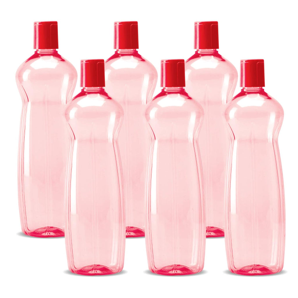 MILTON Pacific 1000 Pet Water Bottles, 1 Litre Each, Set of 12, Red | BPA Free | Leak Proof | Office Bottle | Gym Bottle | Home | Kitchen | Travel, Hiking | Treking Bottle | Reusable