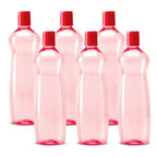MILTON Pacific 1000 Pet Water Bottles, 1 Litre Each, Set of 12, Red | BPA Free | Leak Proof | Office Bottle | Gym Bottle | Home | Kitchen | Travel, Hiking | Treking Bottle | Reusable