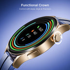 boAt Chrome Horizon, Premium Metal Body, Video Watch Faces, 1.51”(3.83cm) AMOLED Round Display, HRV & VO2 Max, Auto-Activity Detection, ASAP Charge, HRV Smartwatch for Men & Women (Royal Blue)