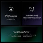 boAt Storm Infinity w/21 Days Extensive Battery Life, BT Calling, Huge 550mAh Battery, Fast Charge, 1.83” (4.65cm) Display, HR, SpO2 & Sleep Tracking, Smart Watch for Men & Women (Jade Gold)