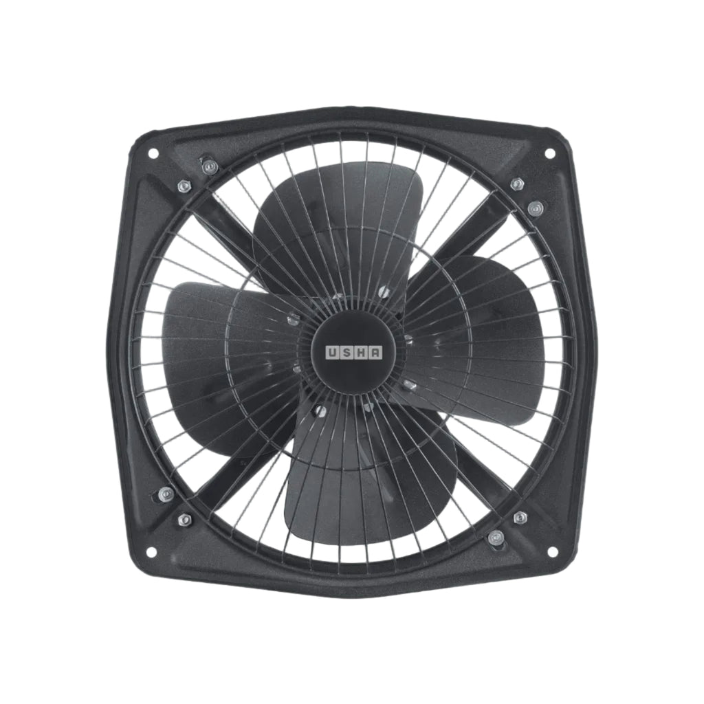 USHA Aeroclean Plus 300mm Exhaust Fan | Goodbye Oil and Dust Lacquer Coating | Double Ball Bearing For Longer Life | 100% Copper Motor | 2 Year Warranty | Grey Pack of 1