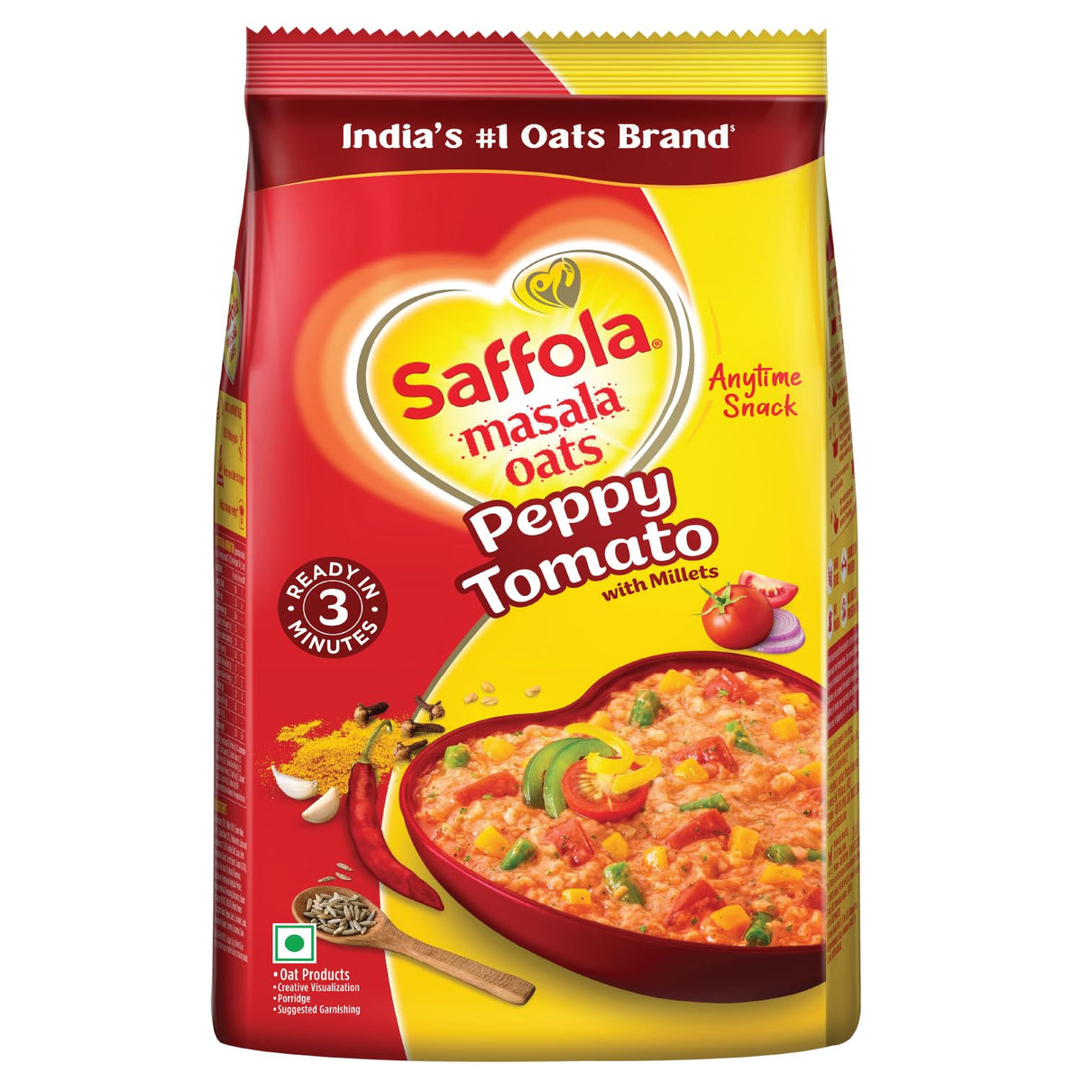 Saffola Masala Oats Peppy Tomato | 550g