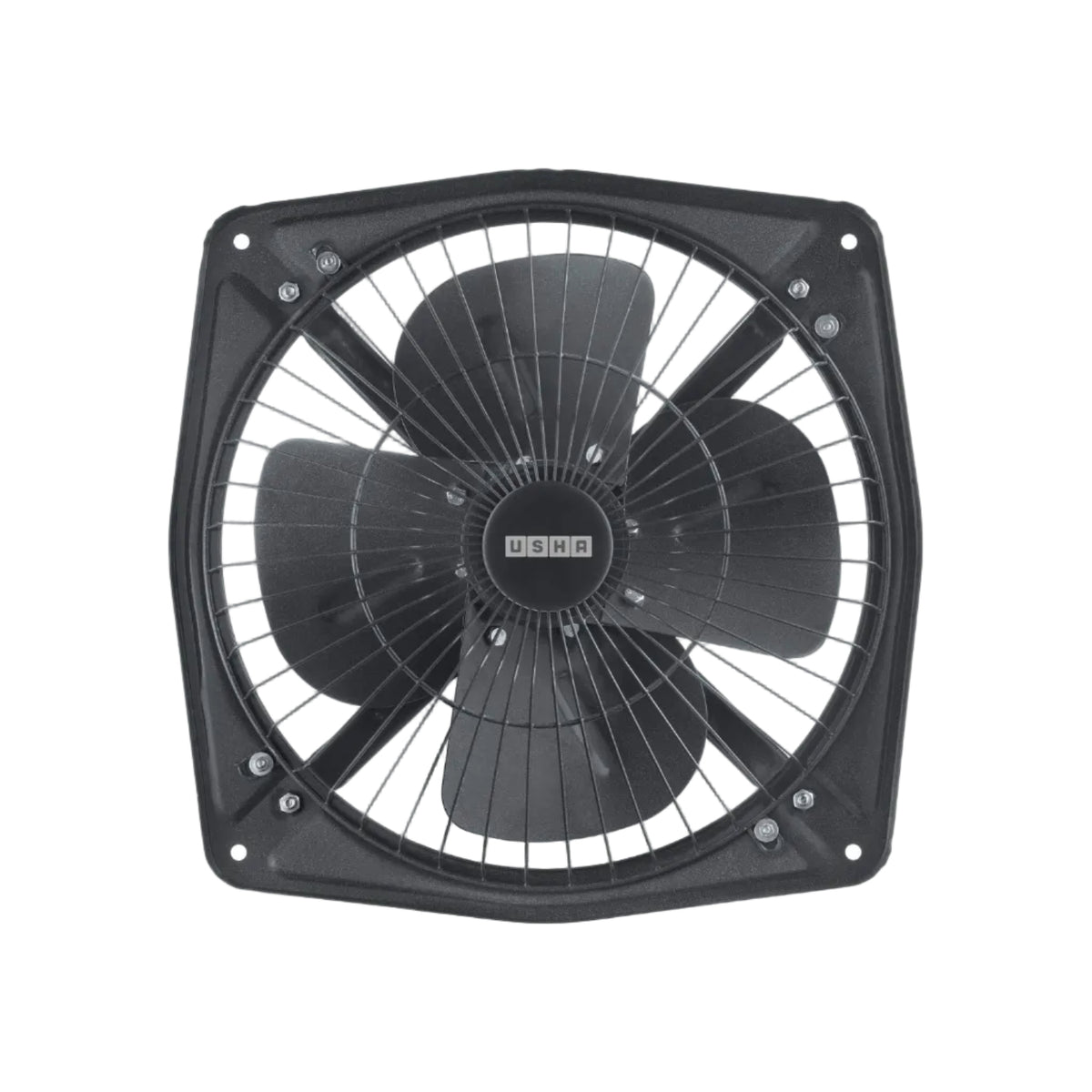 Usha Aeroclean 230 mm (9‑Inch) Exhaust Fan | Goodbye Oil & Dust Lacquer Coating | 100% Copper Motor | Scratch‑&‑Stain‑Resistant | Aerodynamically Balanced Blades | 2‑Year Warranty| Metallic Grey