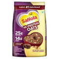Saffola 25g High Protein Oats | 14g Fibre | 1kg | No Refined Sugar | With Almonds, Raisin, Pumpkin and Chia Seeds | Rolled Oats for Weight management & Muscle gain | Chocolate flavour