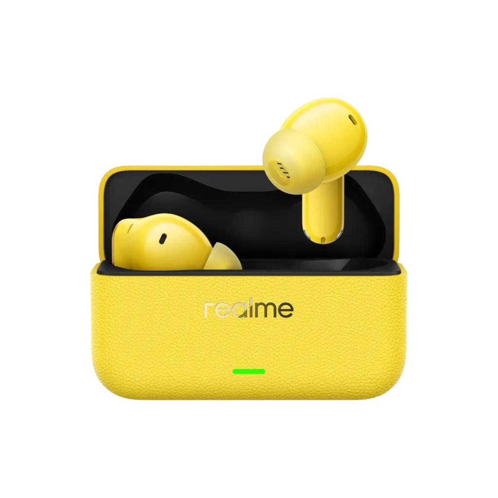 realme Buds T500 Pro TWS Earbuds with 12.4mm Drivers, Upto 50dB ANC,3D Spatial Audio, 56H Playtime, AI ENC, IP55 Rating, and 45ms Low Latency BT 6.1 (Lemon Cola)